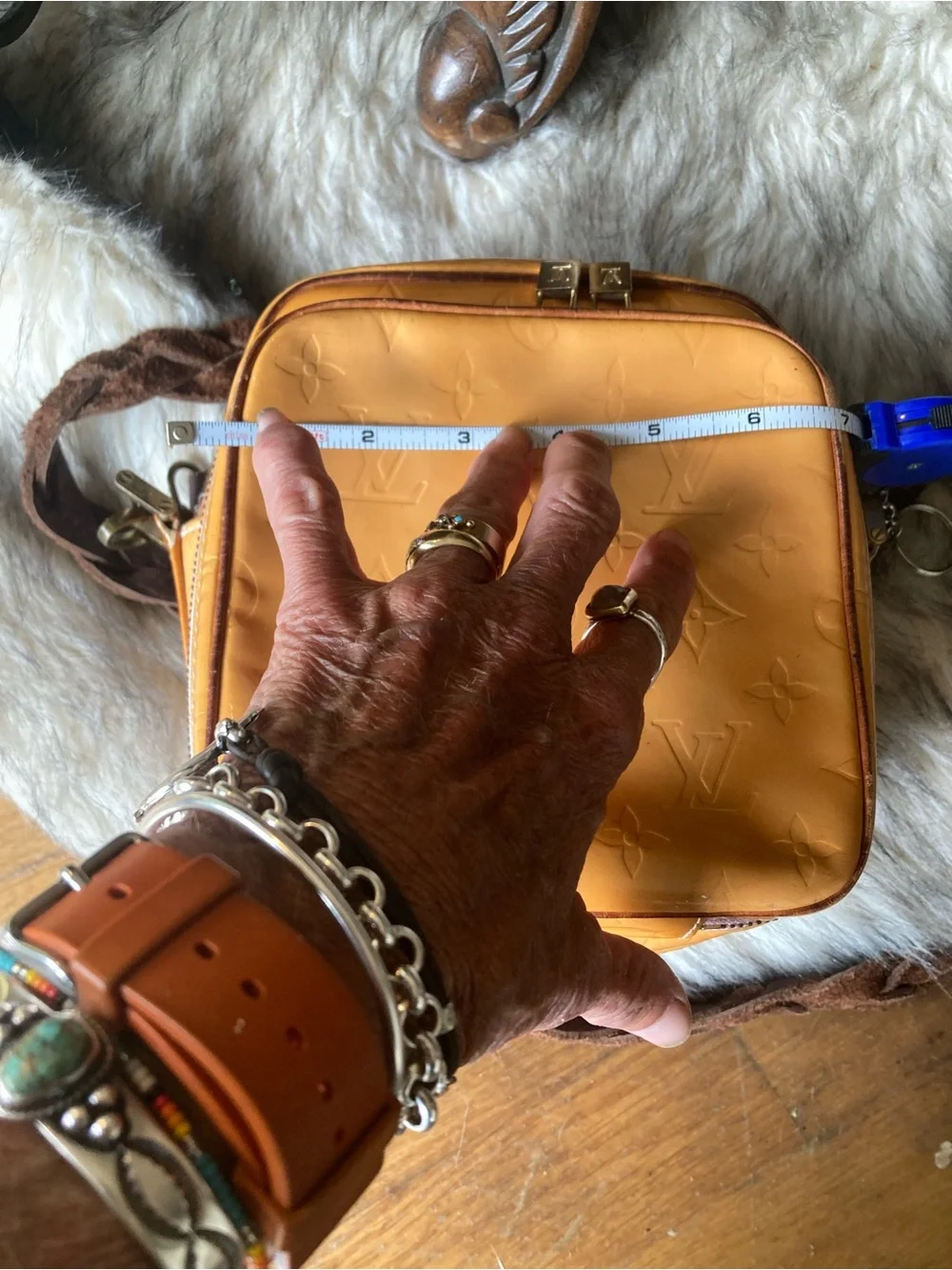 Vintage Louis Vuitton Vernis yellow